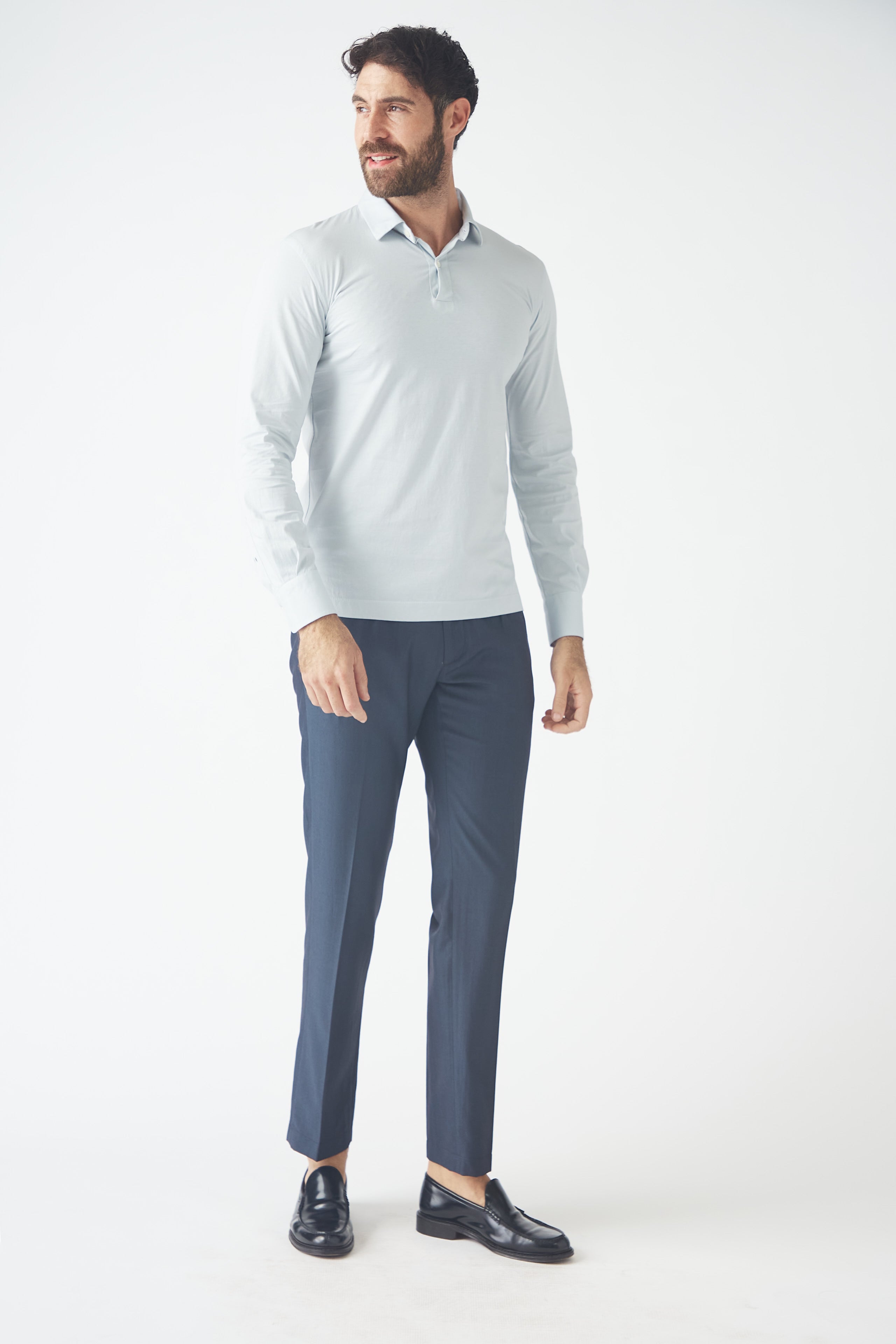 SILK TOUCH POLO BABY BLUE