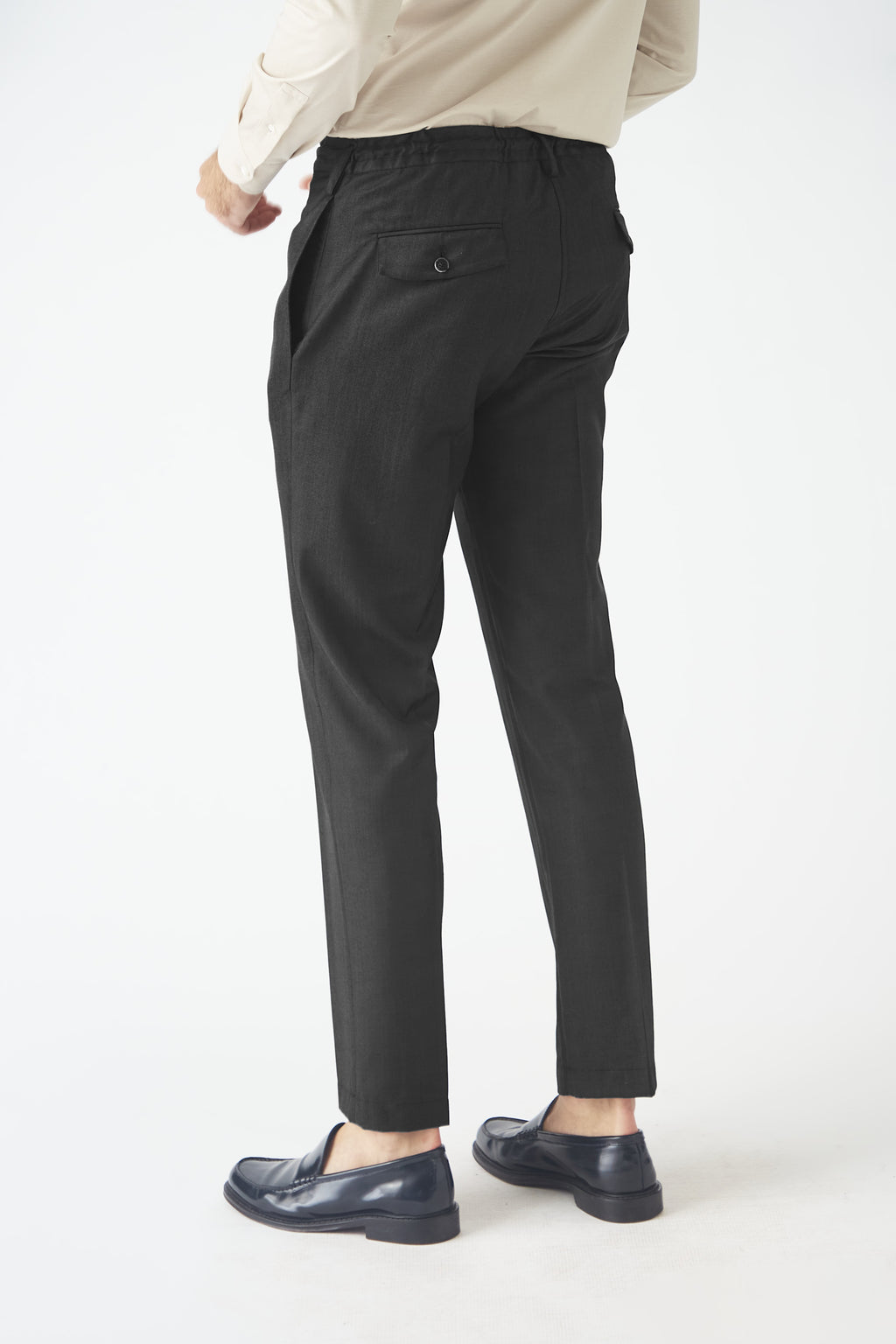 DRAWNSTRING TROUSER BLACK